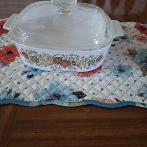 2 Quart Spice Of Life  Corningware Casserole Dish